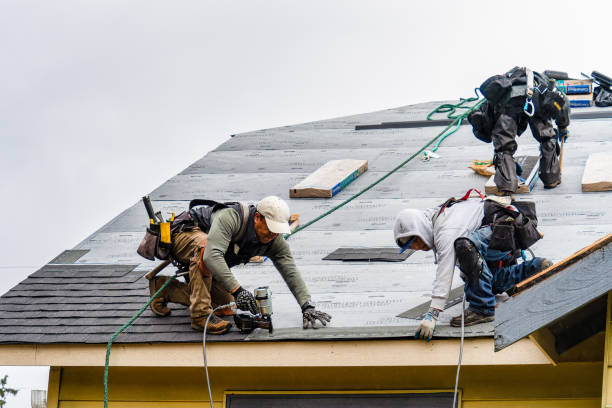 Professional Flat Roof Repair technician working in Liberty, NY